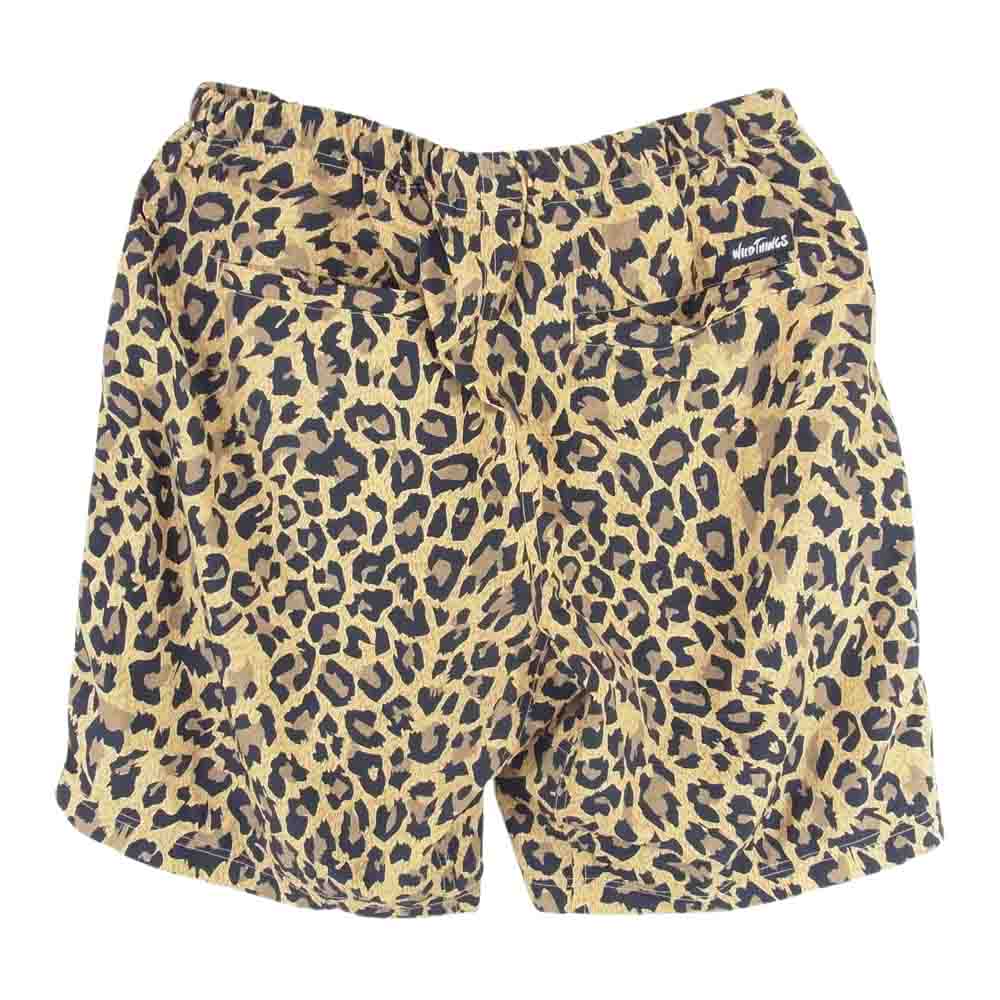 WILDTHINGS ワイルドシングス WT2135AD-CP レオパ ヒョウ柄 ナイロン ショーツ ブラウン系 M【中古】
