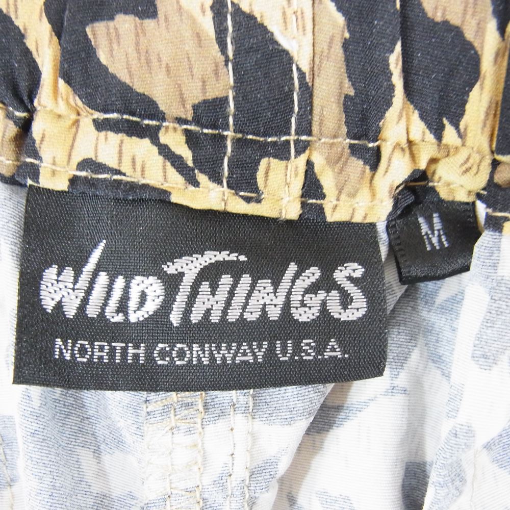 WILDTHINGS ワイルドシングス WT2135AD-CP レオパ ヒョウ柄 ナイロン ショーツ ブラウン系 M【中古】
