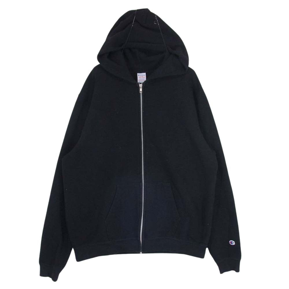 Champion チャンピオン テリー フリース スウェット パーカー ブラック系 XL【中古】