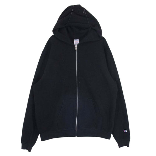 Champion チャンピオン テリー フリース スウェット パーカー ブラック系 XL【中古】