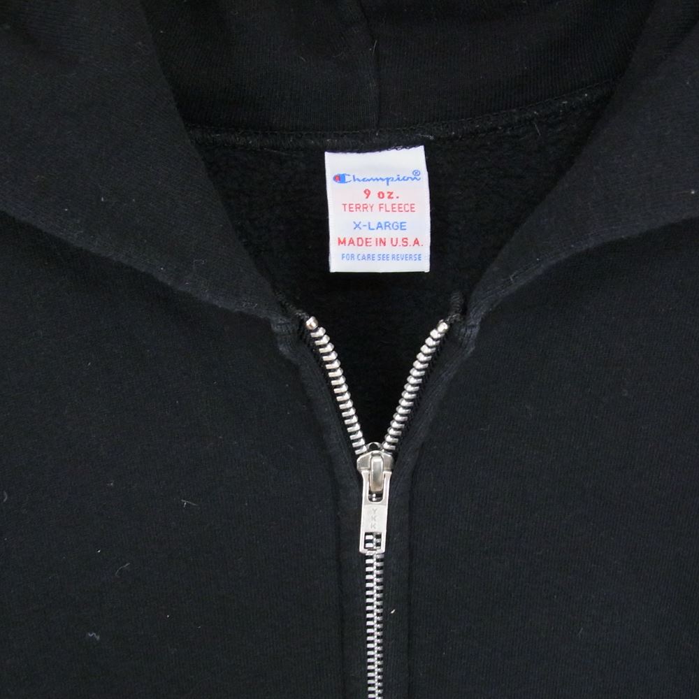 Champion チャンピオン テリー フリース スウェット パーカー ブラック系 XL【中古】