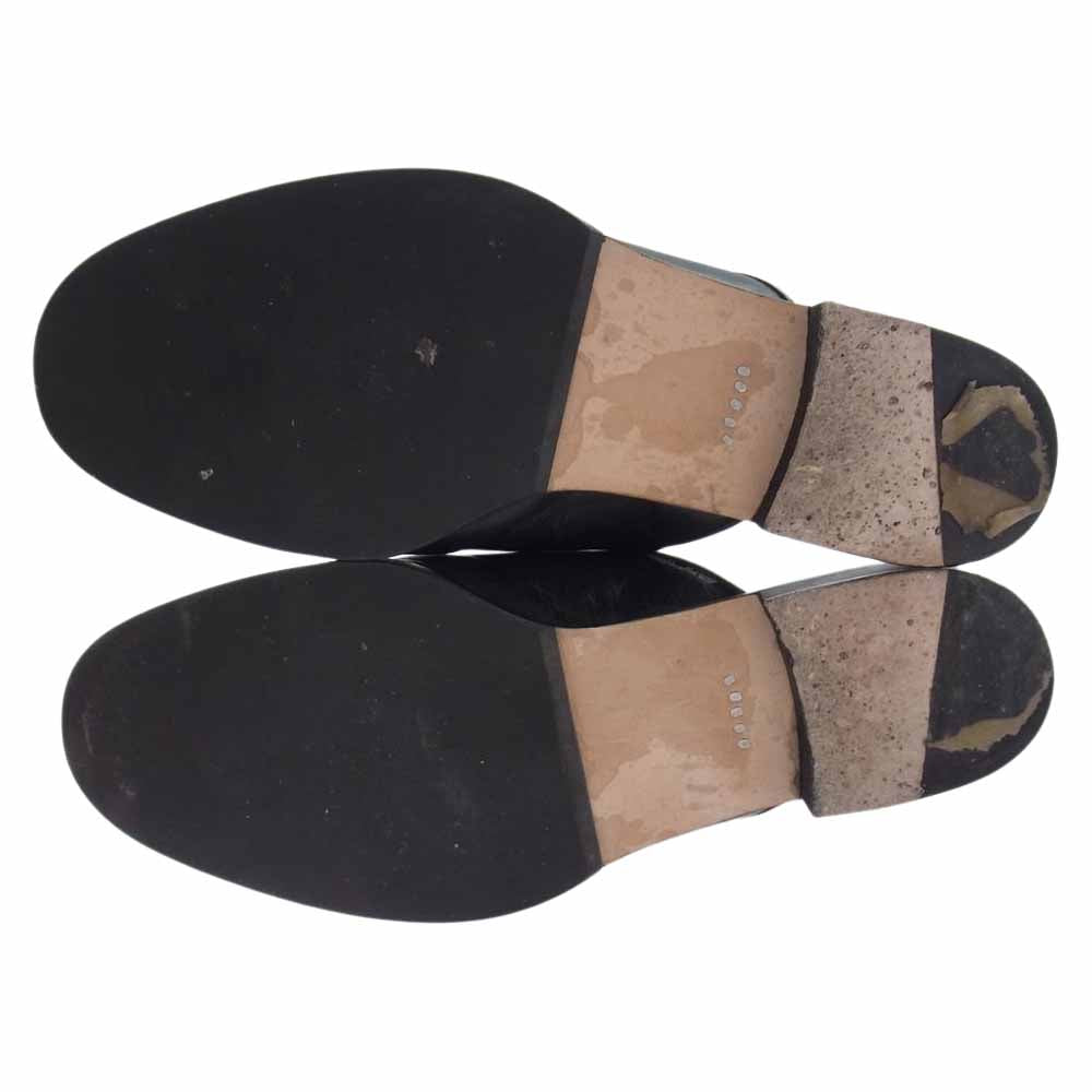 Hender Scheme エンダースキーマ di-rs-chk Cheak レザーシューズ ブラック系 5【中古】