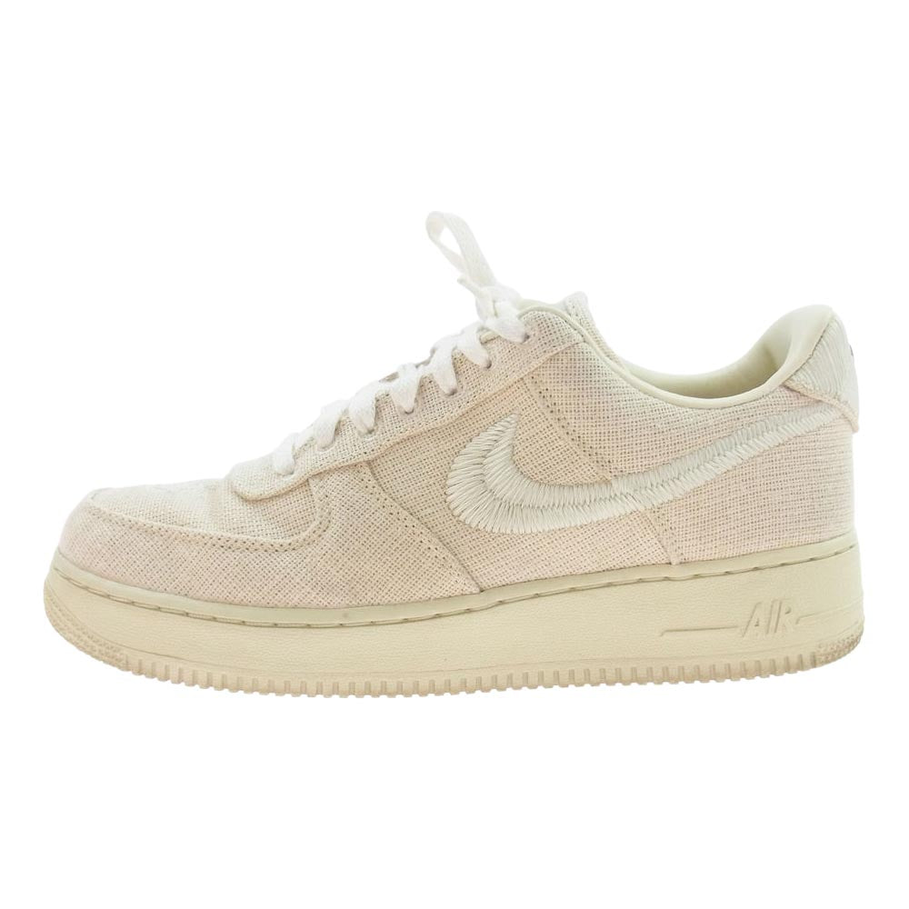 NIKE ナイキ CZ9084-200 × Stussy ステューシー AIR FORCE1 LOW エア フォース 1 ローカット スニーカー フォッシル オフホワイト系 27cm【中古】