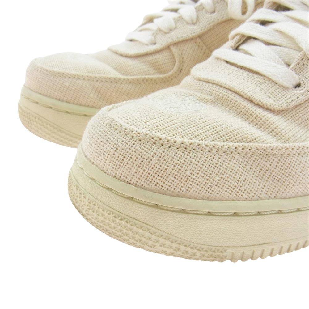 NIKE ナイキ CZ9084-200 × Stussy ステューシー AIR FORCE1 LOW エア フォース 1 ローカット スニーカー フォッシル オフホワイト系 27cm【中古】