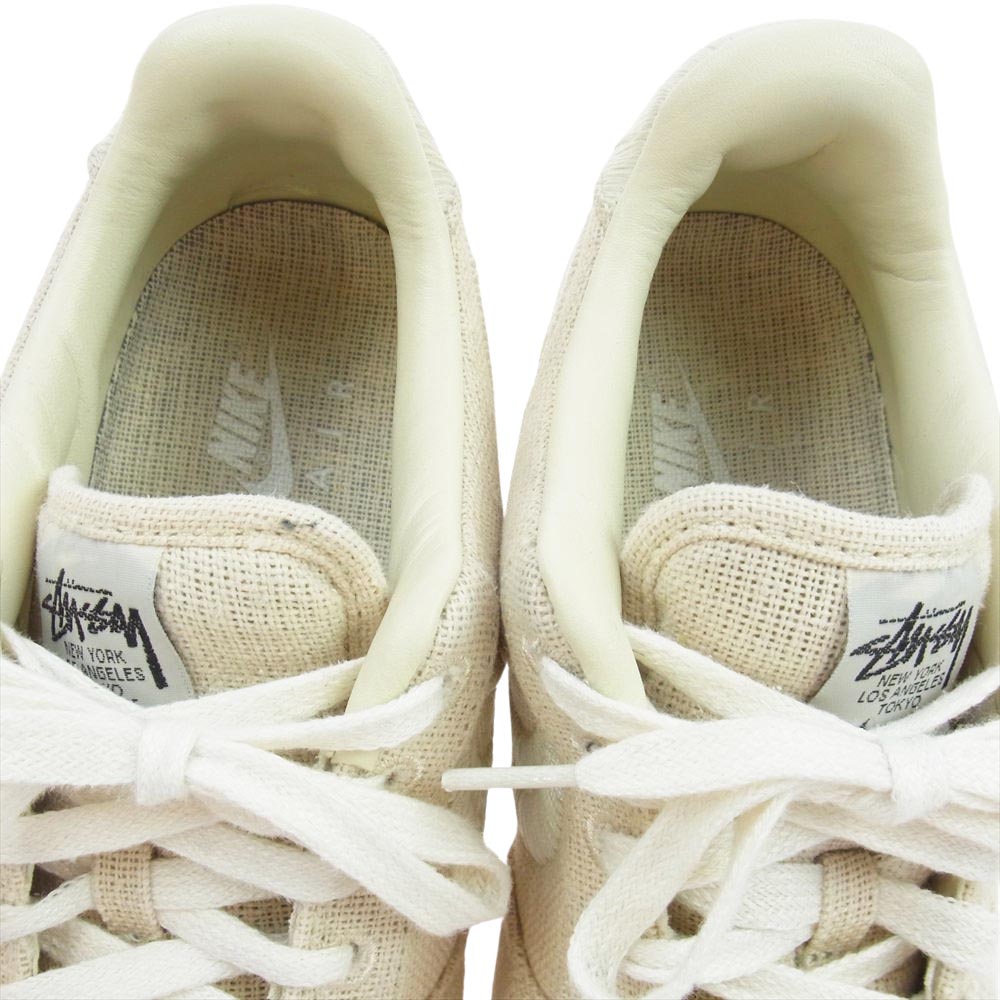 NIKE ナイキ CZ9084-200 × Stussy ステューシー AIR FORCE1 LOW エア フォース 1 ローカット スニーカー フォッシル オフホワイト系 27cm【中古】