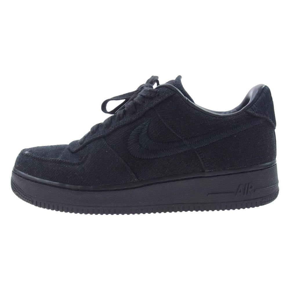 NIKE ナイキ CZ9084-001 × Stussy ステューシー AIR FORCE1 LOW エア フォース 1 ローカット スニーカー ブラック ブラック系 27cm【中古】