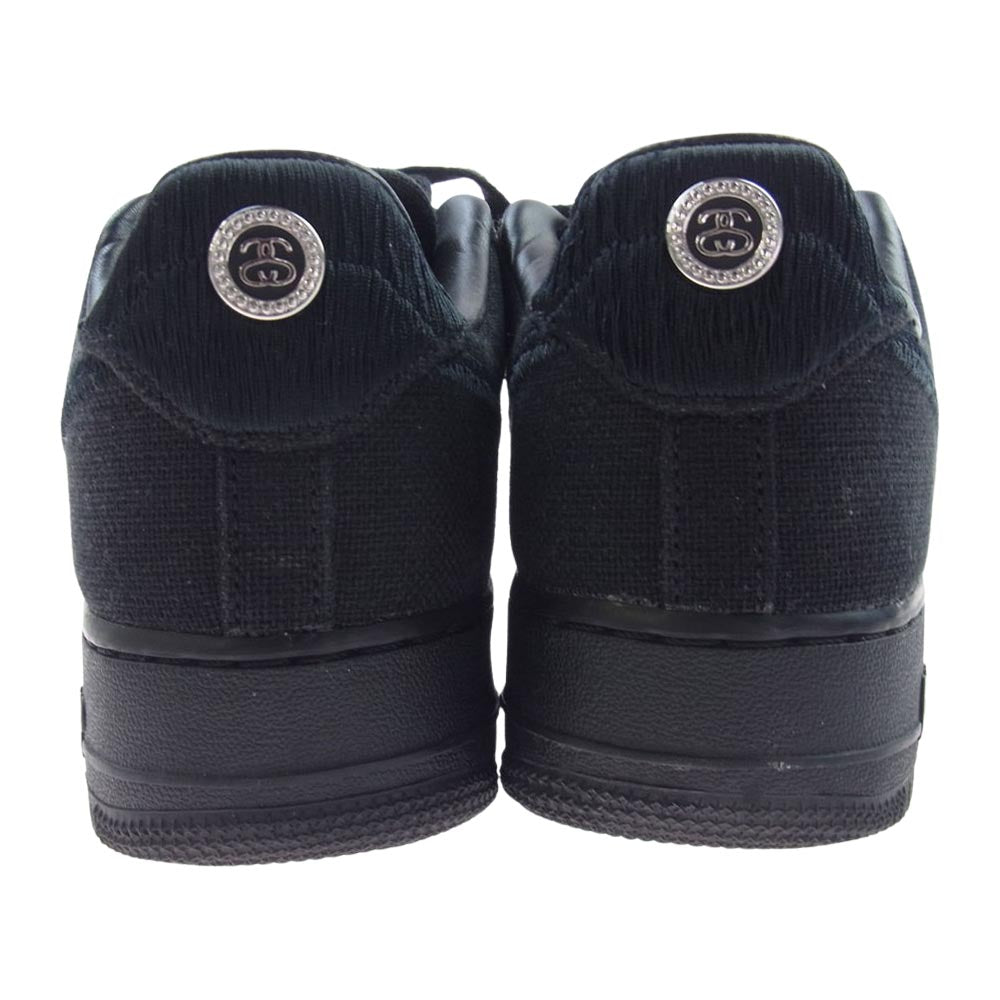 NIKE ナイキ CZ9084-001 × Stussy ステューシー AIR FORCE1 LOW エア フォース 1 ローカット スニーカー ブラック ブラック系 27cm【中古】