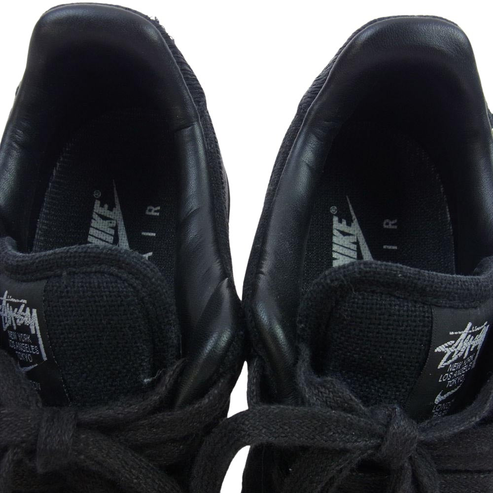 NIKE ナイキ CZ9084-001 × Stussy ステューシー AIR FORCE1 LOW エア フォース 1 ローカット スニーカー ブラック ブラック系 27cm【中古】