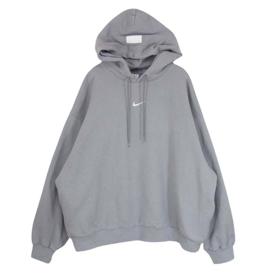 FEAR OF GOD フィアオブゴッド AR0634-003 × Nike ナイキ NRG PO HOODIE プルオーバーフーディ パーカー ダブルフード 裏起毛  グレー系 XL【中古】