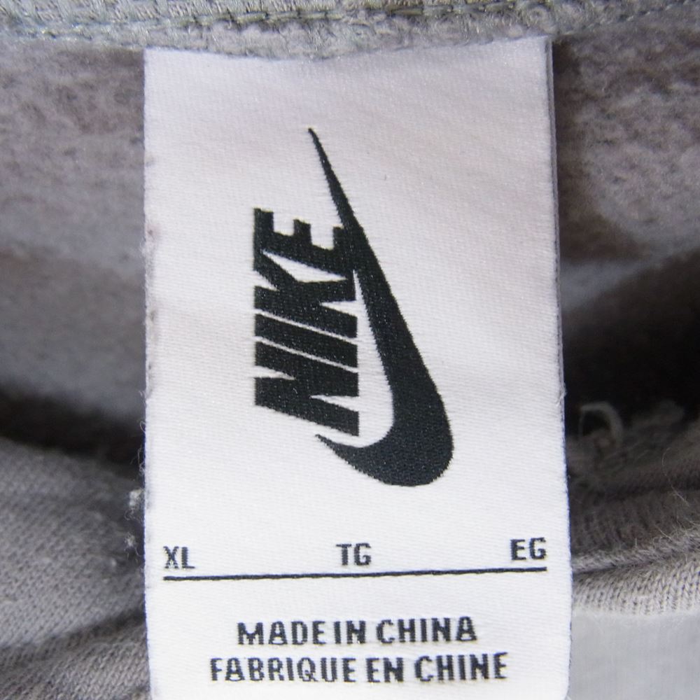 FEAR OF GOD フィアオブゴッド AR0634-003 × Nike ナイキ NRG PO HOODIE プルオーバーフーディ パーカー ダブルフード 裏起毛  グレー系 XL【中古】