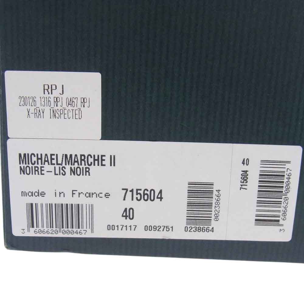 Paraboot パラブーツ 715604 MICHAEL MARCHE II LIS NOIR ミカエル チロリアン シューズ  ブラック系 40【中古】