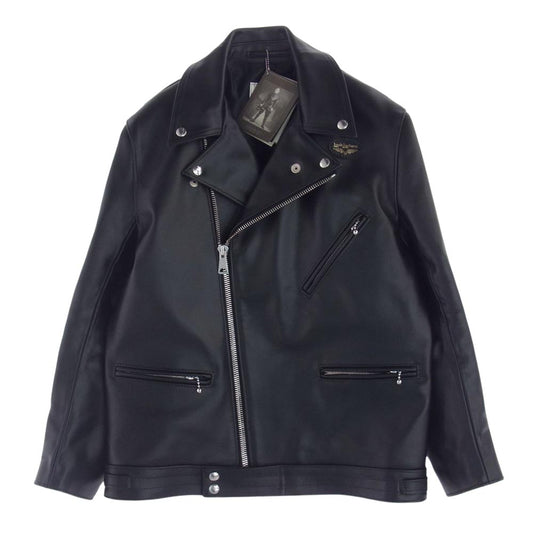 Lewis Leathers ルイスレザー 441T  TIGHT FIT CYCLONE サイクロン タイトフィット ダブル ライダースジャケット ブラック系 42【美品】【中古】