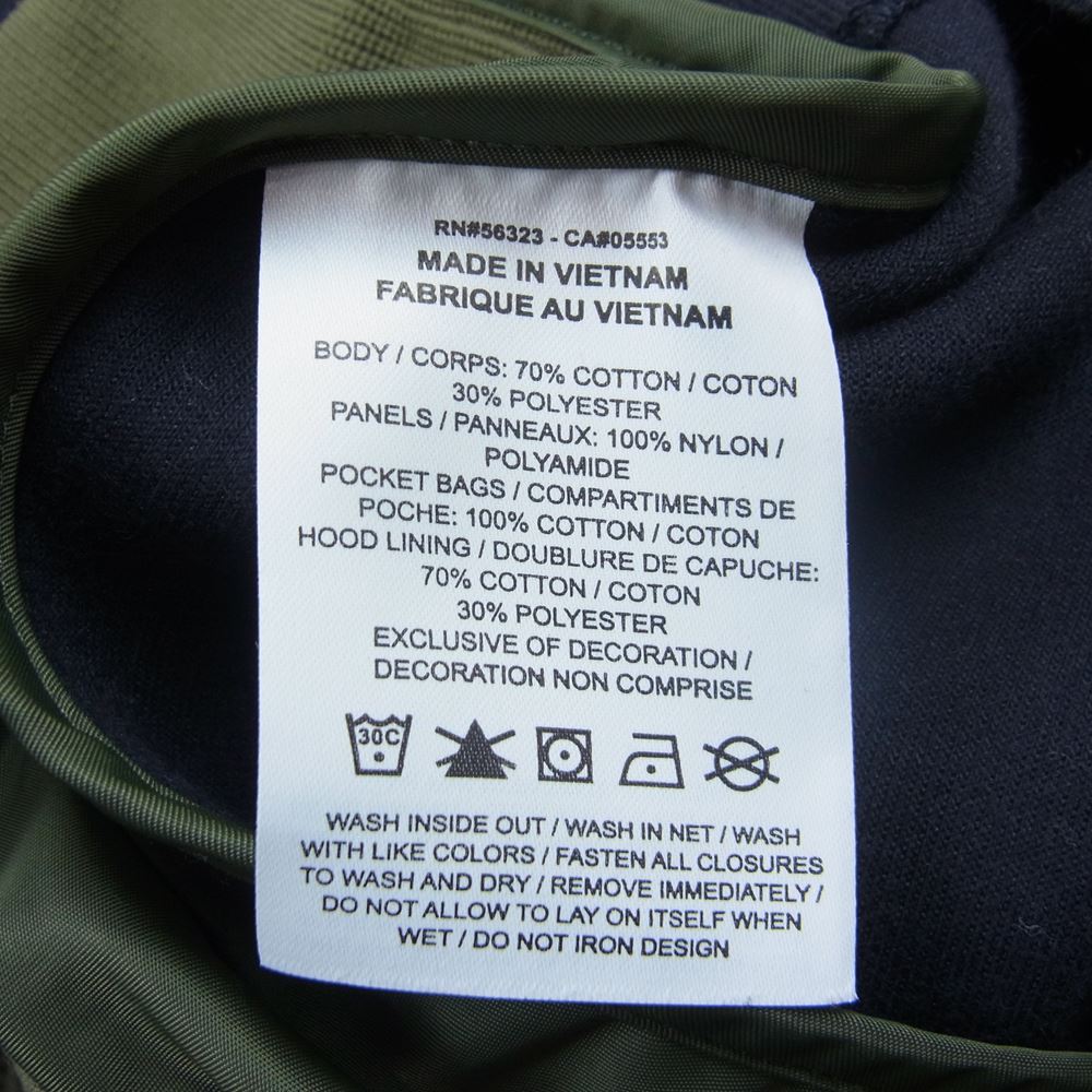 Sacai サカイ 20AW CW2419-475 NRG HOODY MA-1 ドッキング パーカー カーキ系 M【中古】