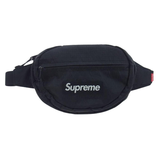 Supreme シュプリーム 18AW Waist Bag リップストップ ウエスト バッグ ブラック系【中古】