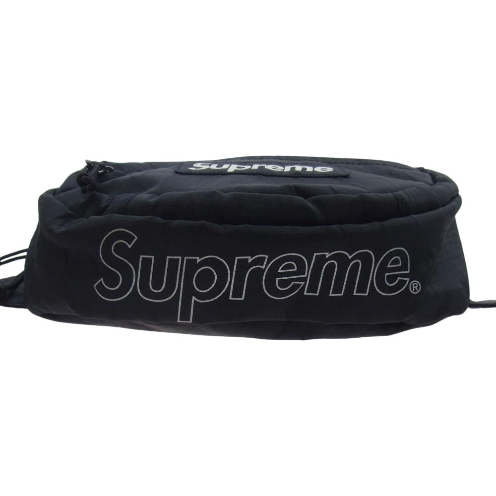 Supreme シュプリーム 18AW Waist Bag リップストップ ウエスト バッグ ブラック系【中古】