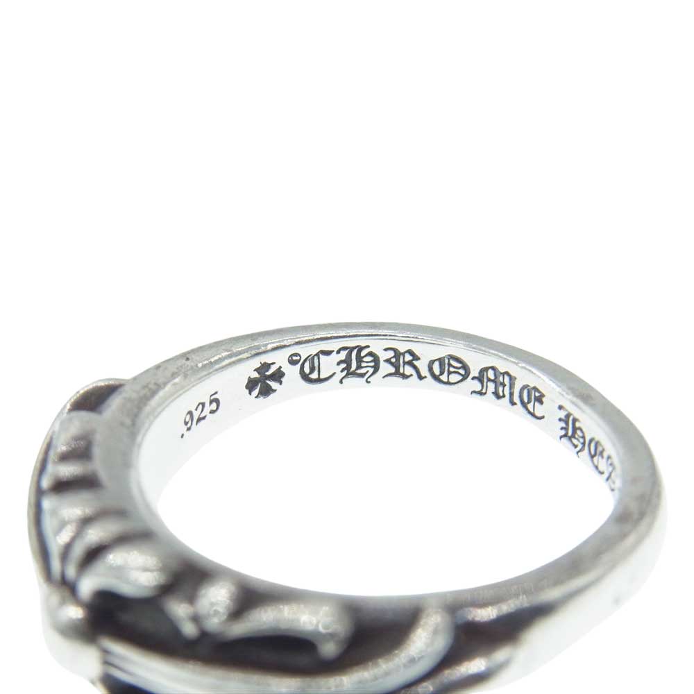 CHROME HEARTS クロムハーツ（原本無） BABY CLASSIC ベイビー クラシック フローラルクロス リング シルバー系 7号【中古】