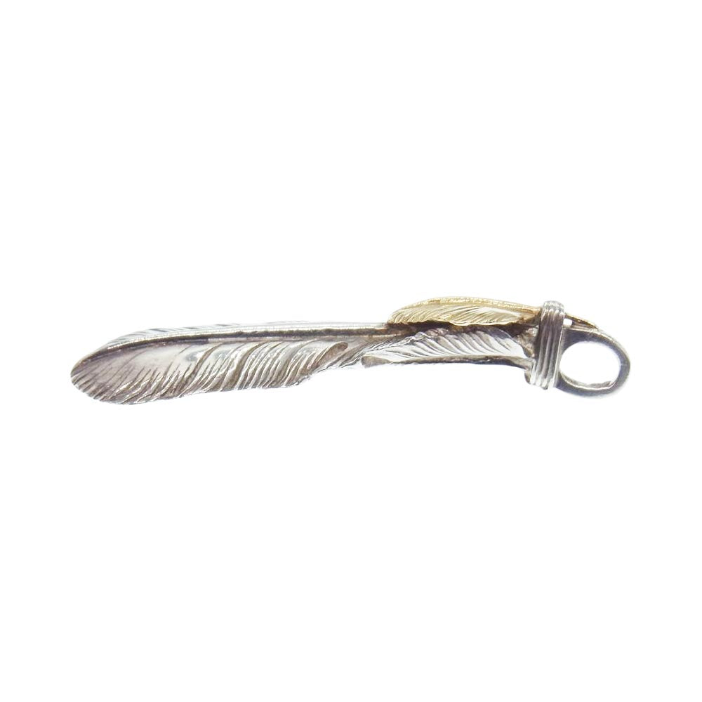 ARIZONA FREEDOM アリゾナフリーダム T-51f 50mm 上金フェザー ペンダント トップ シルバー系 ゴールド系【中古】