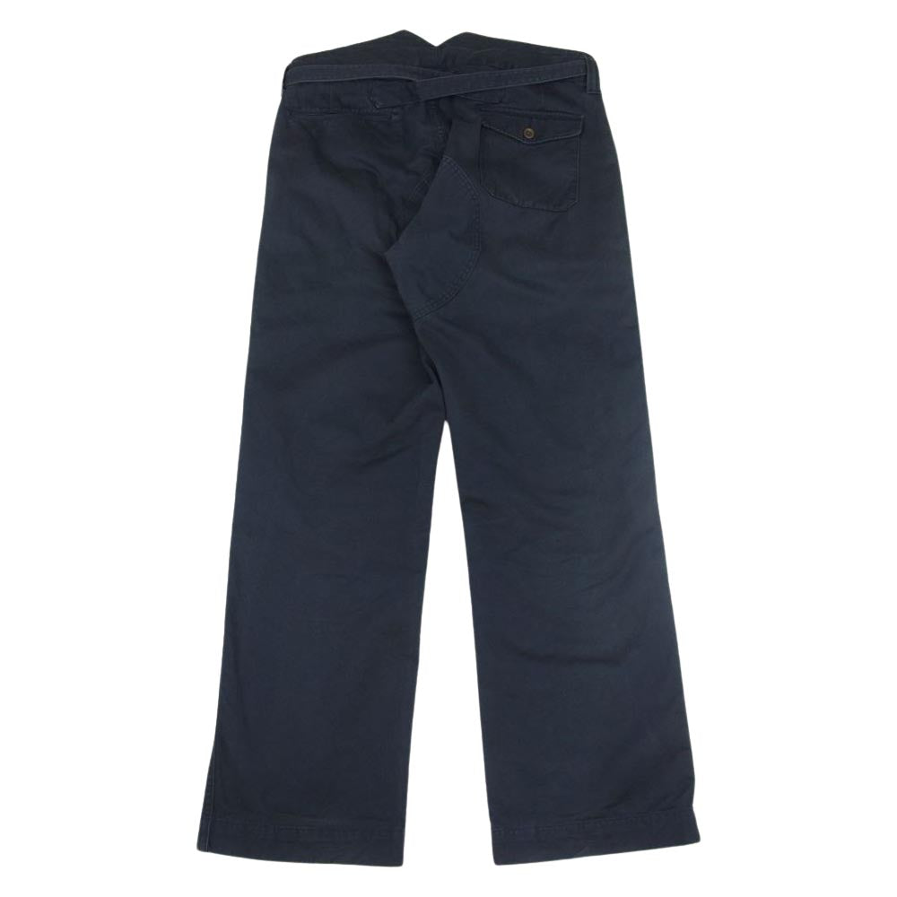 VISVIM ビズビム 12AW 0112205008009 INFANTRY PANTS 腰ベルト チノ パンツ ネイビー系 3【中古】