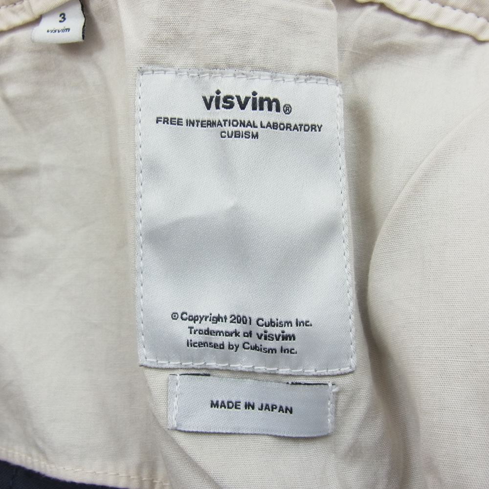 VISVIM ビズビム 12AW 0112205008009 INFANTRY PANTS 腰ベルト チノ パンツ ネイビー系 3【中古】