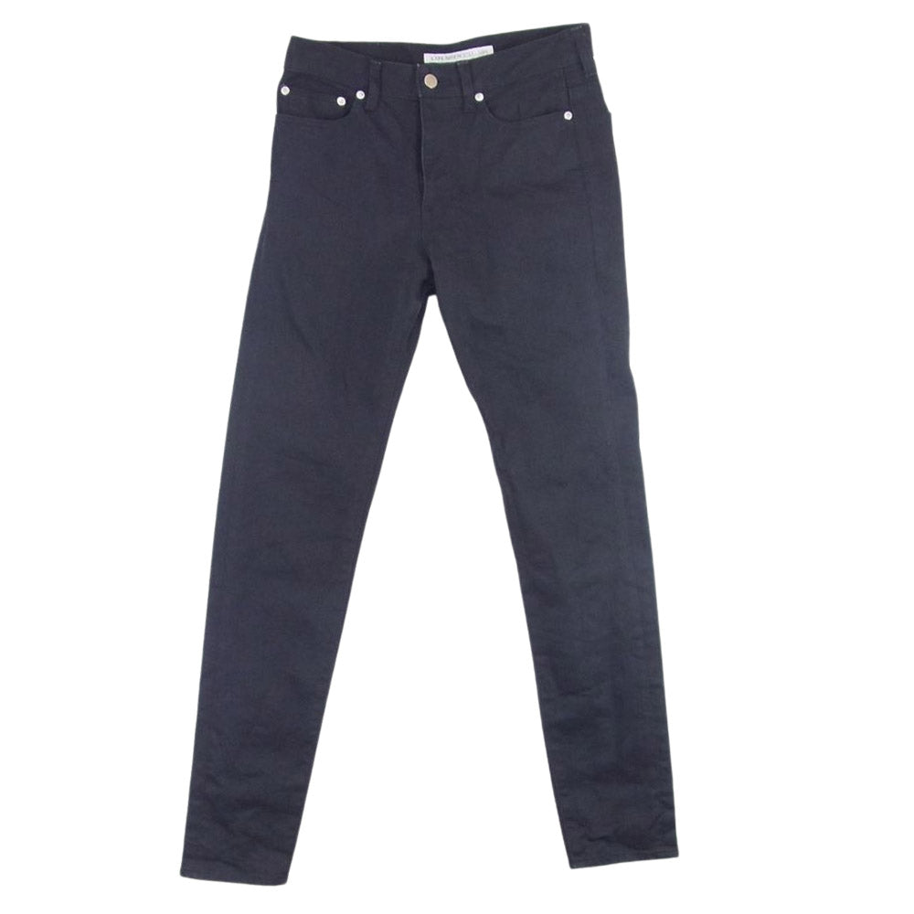 JOHN LAWRENCE SULLIVAN ジョンローレンスサリバン JLS-02-07 RIGID DENIM TAPERED PANTS リジッド デニム テーパードパンツ ブラック系 42【中古】