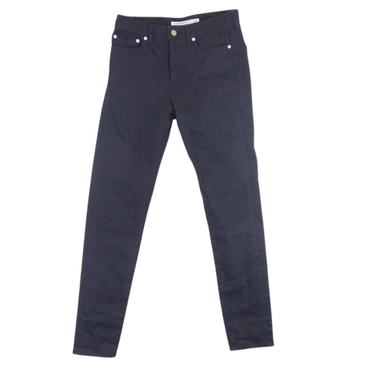 JOHN LAWRENCE SULLIVAN ジョンローレンスサリバン JLS-02-07 RIGID DENIM TAPERED PANTS リジッド デニム テーパードパンツ ブラック系 42【中古】