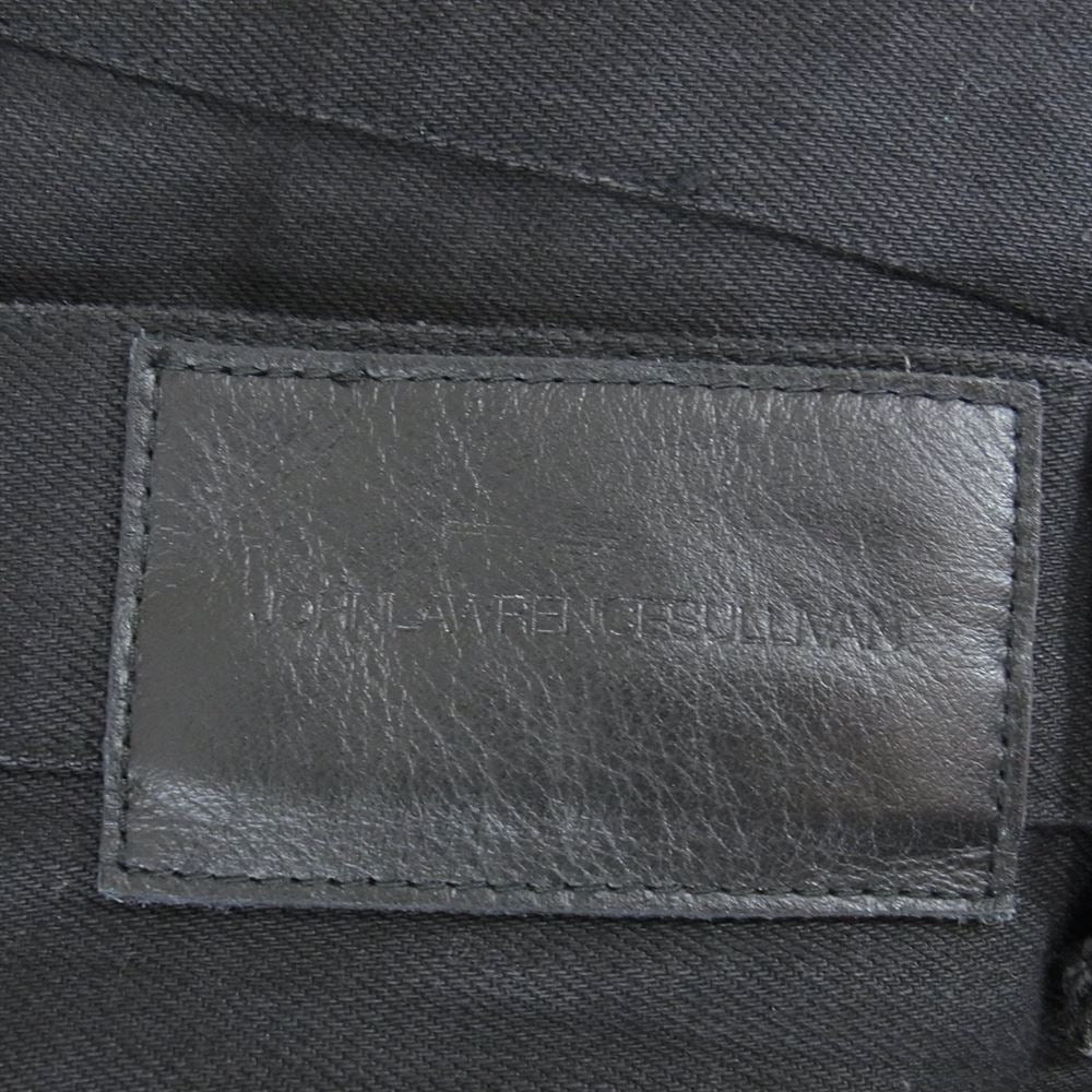 JOHN LAWRENCE SULLIVAN ジョンローレンスサリバン JLS-02-07 RIGID DENIM TAPERED PANTS リジッド デニム テーパードパンツ ブラック系 42【中古】