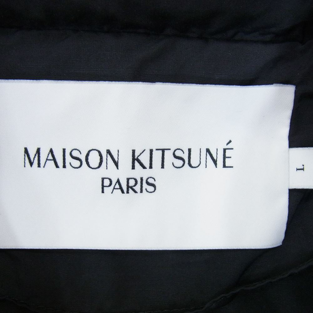 MAISON KITSUNE メゾンキツネ 22SS IU02293WC0012 KMO02020 MULTIPOCKET RAINCOAT 袖パッチワーク マルチカーゴポケット クレイジーパターン フーデッド レイン コート カーキ系 L【中古】