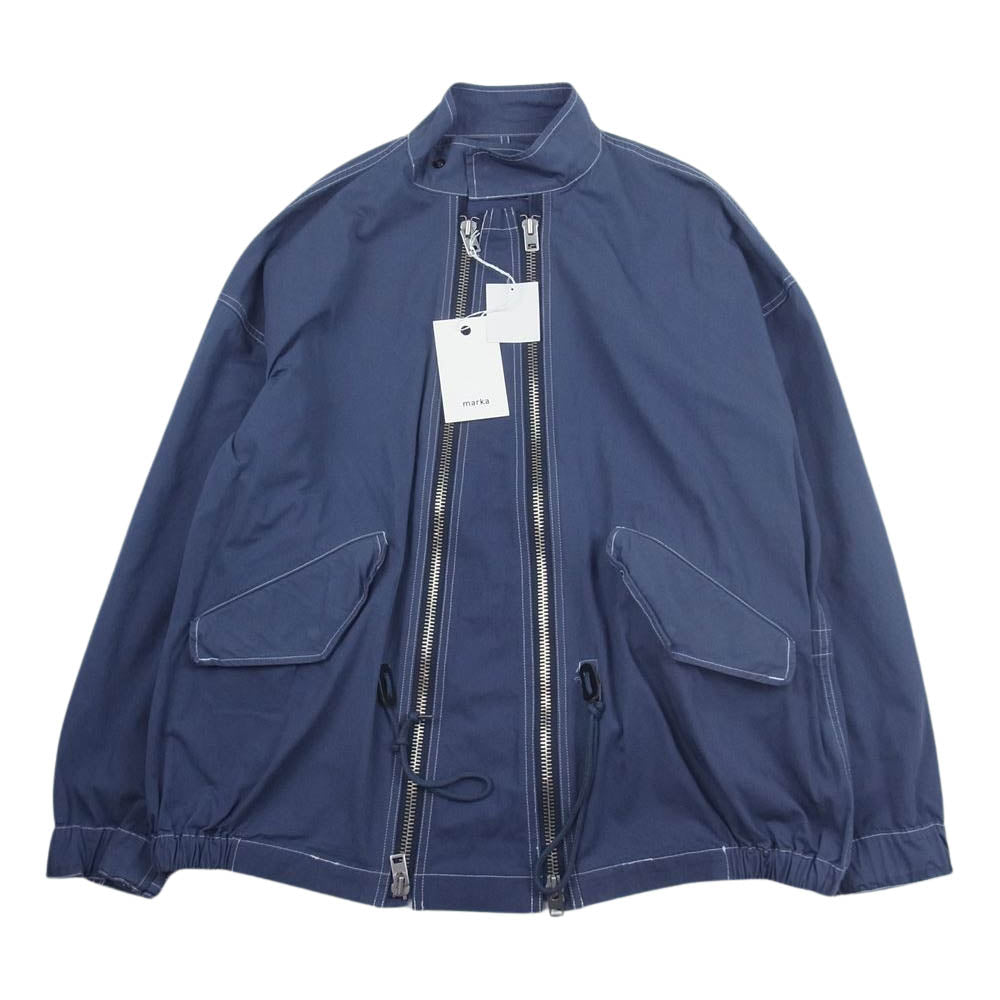 marka マーカ ONLY ARK ARKnets アークネッツ別注 23AW M23F-34BL01C SHORT MODS CHANGED TO DOUBLE ZIPS ショート モッズ チェンジ ダブルジップ ジャケット グレー系 2【美品】【中古】