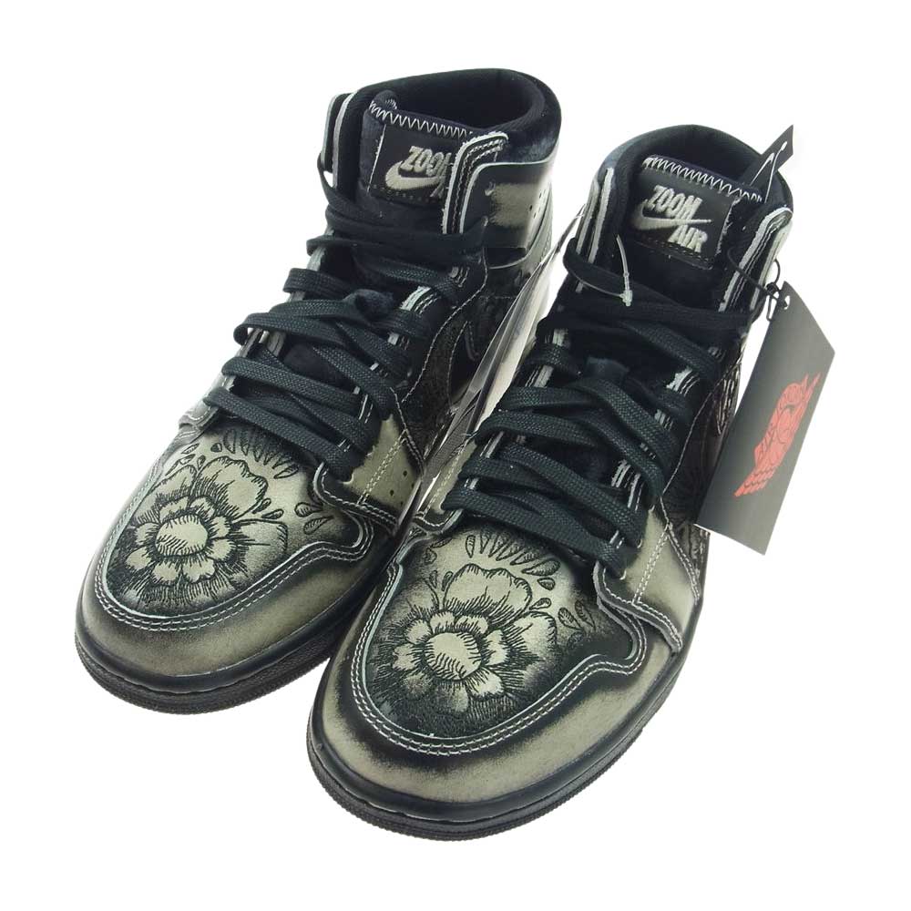 NIKE ナイキ FQ8155 010 Air Jordan 1 High Zoom CMFT 2 Dia De Muertos エアジョーダン1 ハイ ズーム CMFT 2 ディア デ ムエルトス スニーカー ブラック系 26.5cm【新古品】【未使用】【中古】