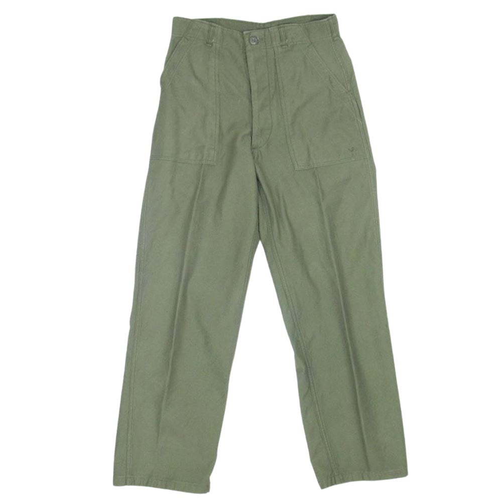 ミリタリー OG-107 60s 8405-082-6610 US ARMY Utility Trousers ベイカーパンツ  カーキ系 30【中古】