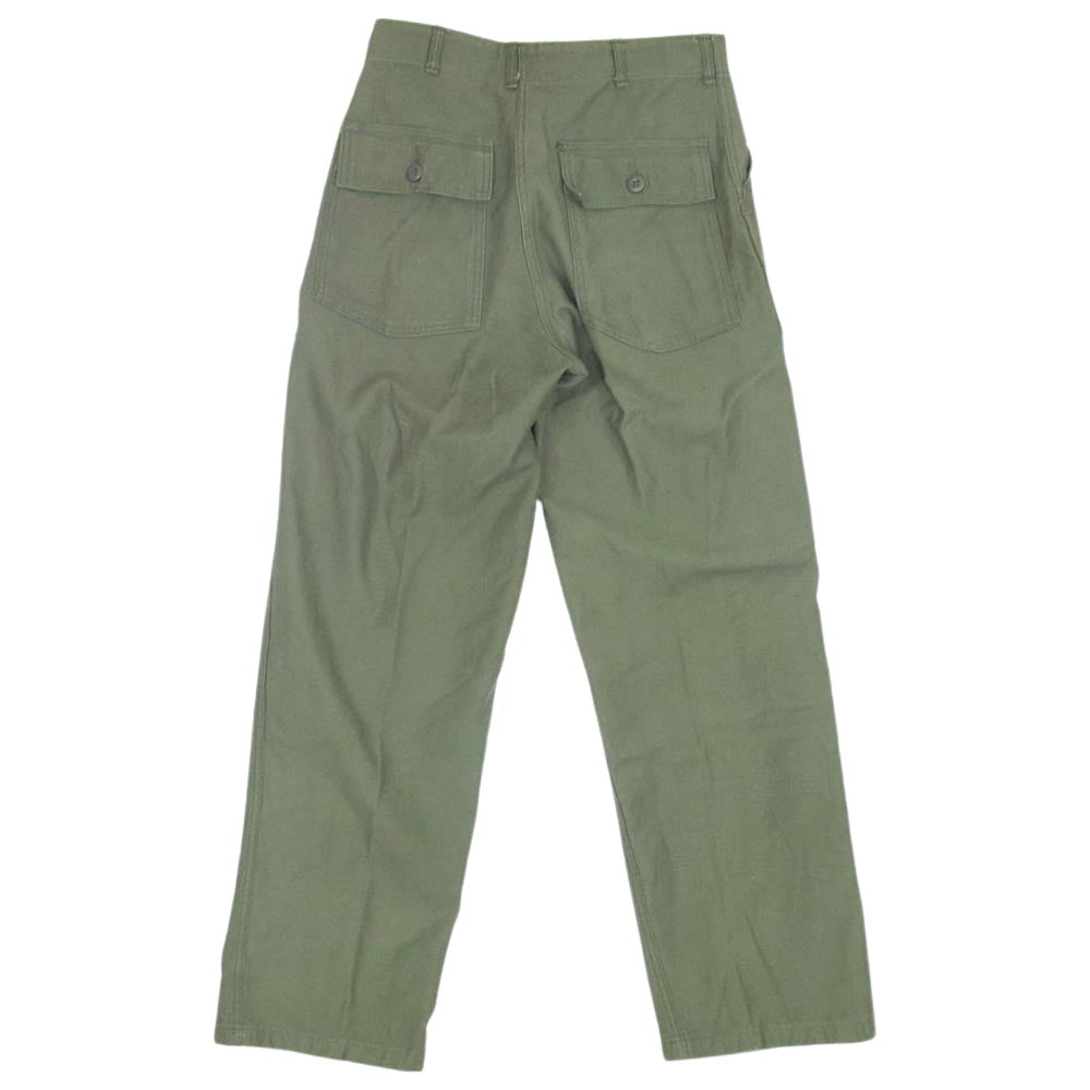 ミリタリー OG-107 60s 8405-082-6610 US ARMY Utility Trousers ベイカーパンツ  カーキ系 30【中古】