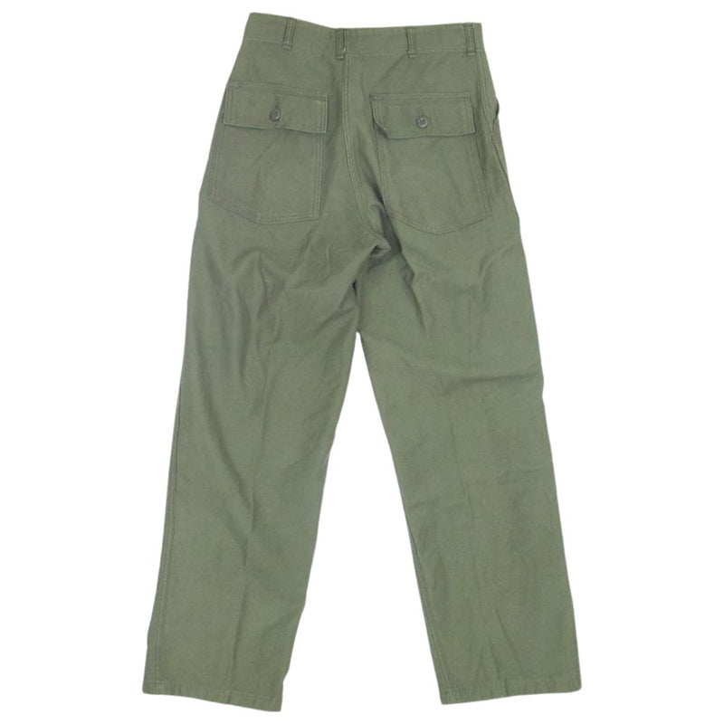 ミリタリー OG-107 60s 8405-082-6610 US ARMY Utility Trousers ベイカーパンツ  カーキ系 30【中古】