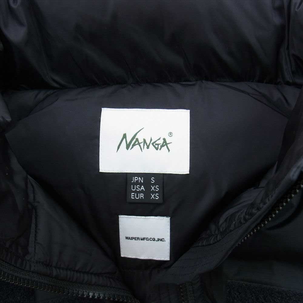 NANGA ナンガ WAIPER別注 AURORA-TEX TYPE U.S.ARMY ECWCS GEN III LEVEL 7 リップストップ ダウンジャケット ブラック系 S【極上美品】【中古】