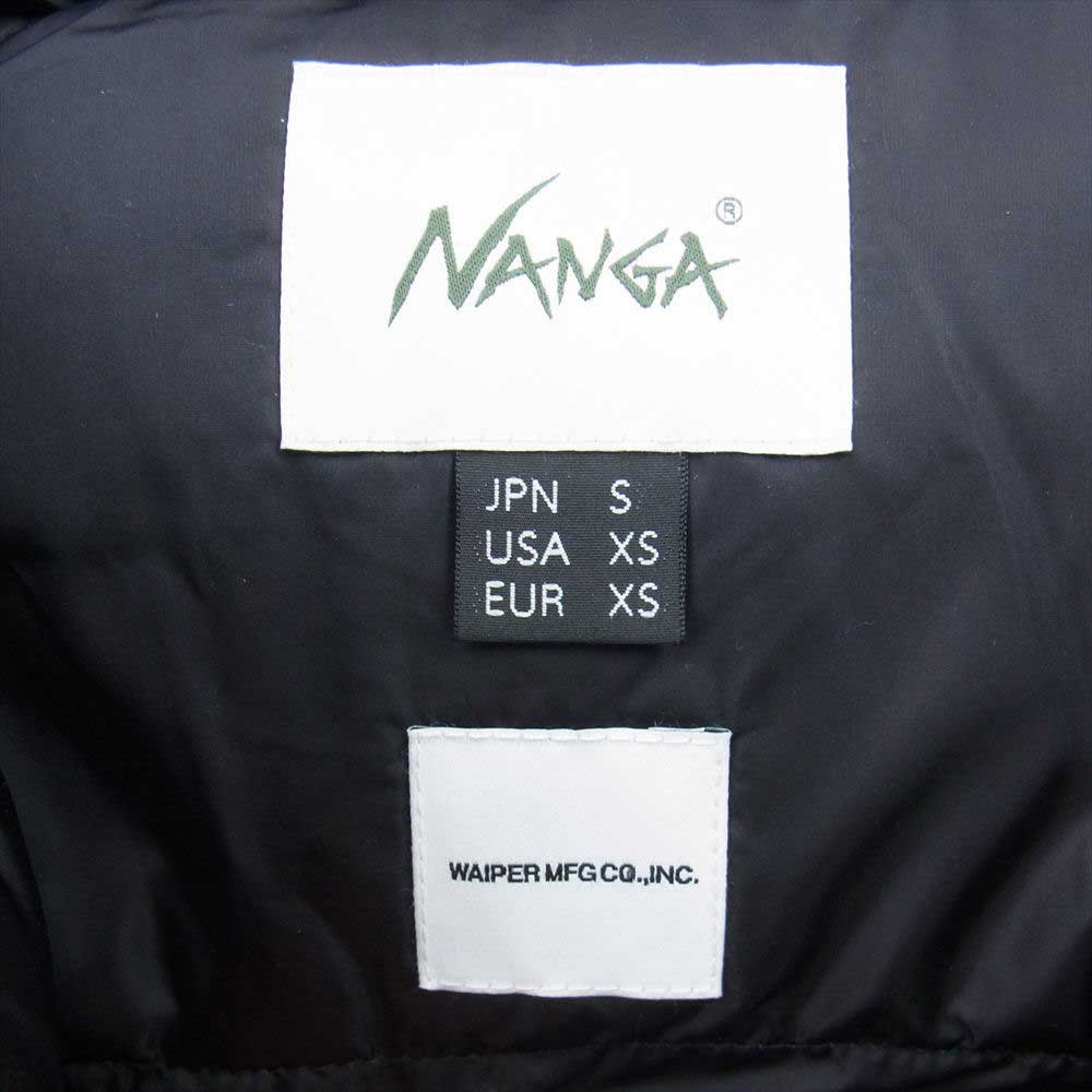 NANGA ナンガ WAIPER別注 AURORA-TEX TYPE U.S.ARMY ECWCS GEN III LEVEL 7 リップストップ ダウンジャケット ブラック系 S【極上美品】【中古】