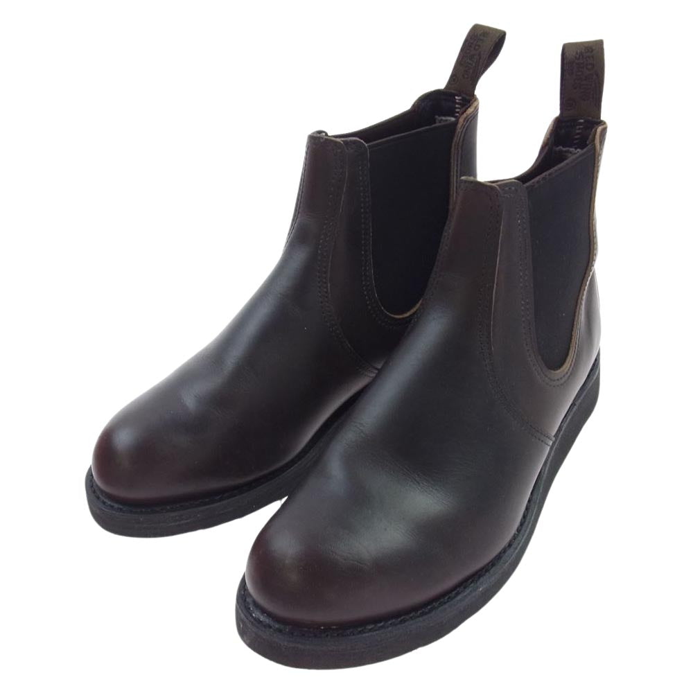 RED WING レッドウィング 3191 CLASSIC CHELSEA クラシック チェルシー エボニー ハーネス サイドゴア ブーツ ダークブラウン系 26.5【中古】