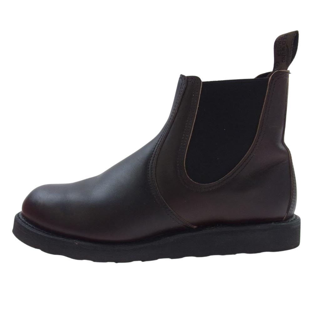 RED WING レッドウィング 3191 CLASSIC CHELSEA クラシック チェルシー エボニー ハーネス サイドゴア ブーツ ダークブラウン系 26.5【中古】