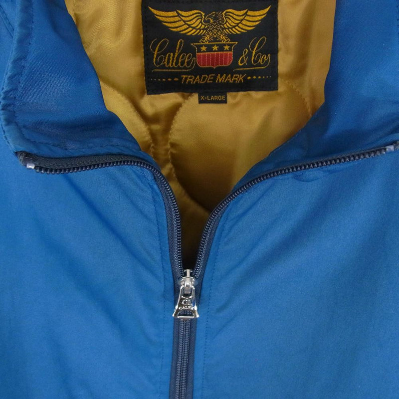 CALEE キャリー MA-1 Nylon track jacket ナイロン トラック ジャケット グリーン系 XL【美品】【中古】
