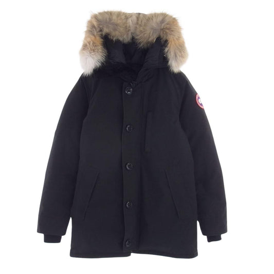 CANADA GOOSE カナダグース 3438JM 国内正規品 サザビータグ Jasper Parka ジャスパー パーカ ダウン ジャケット ブラック系 S【中古】