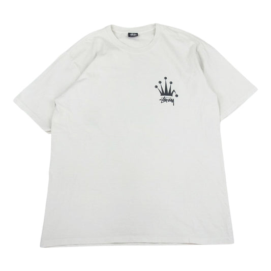 STUSSY リーガル クラウン Tシャツ ホワイト系 L【中古】