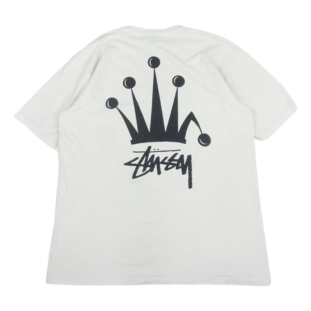 STUSSY リーガル クラウン Tシャツ ホワイト系 L【中古】