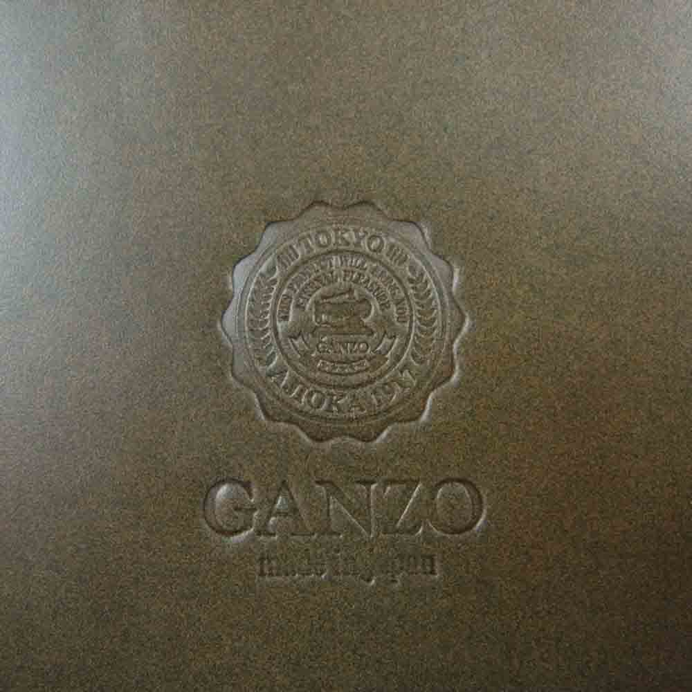 GANZO ガンゾ コルドバーノ コードバン 二つ折り 長財布 ウォレット カーキ系【美品】【中古】