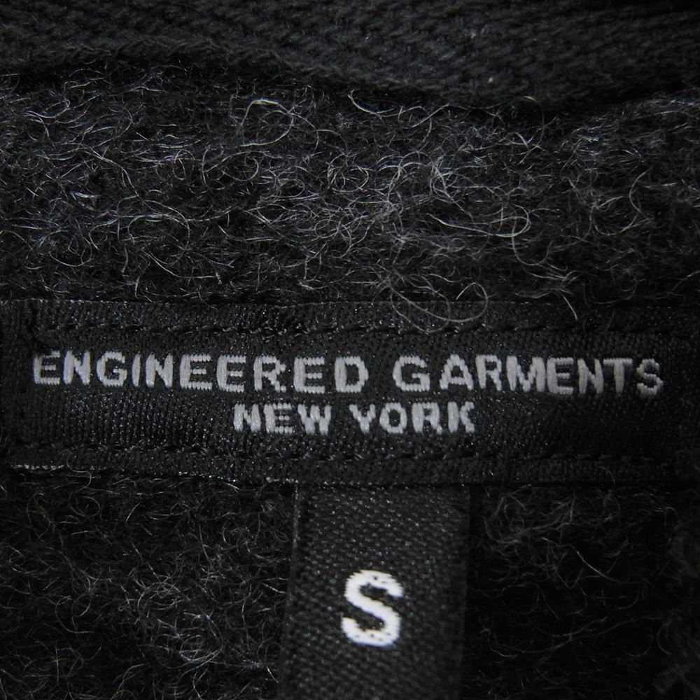 Engineered Garments エンジニアードガーメンツ KNIT LEISURE JACKET - CABLE KNIT ローゲージ ケーブル編み ニット ジャケット グレー系 S【中古】