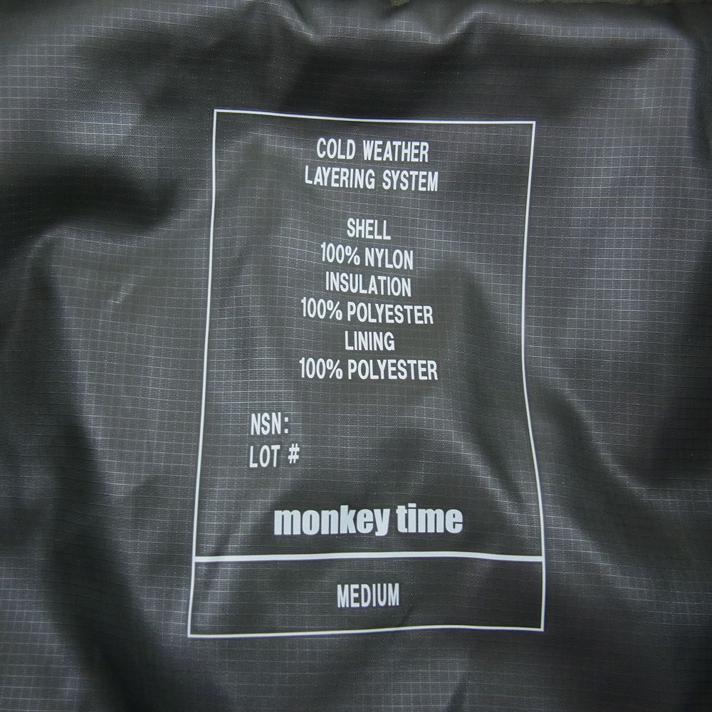 モンキータイム 8325-699-0404 MONSTER PARKA モンスター パーカ ジャケット カーキ系 M【中古】