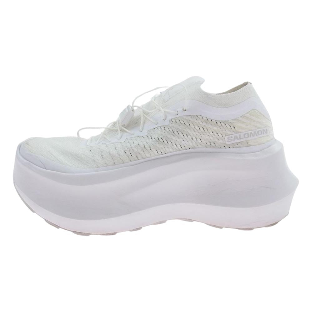 COMME des GARCONS コムデギャルソン 471953 × SALOMON サロモン プラットフォーム メッシュ スニーカー ホワイト系 23cm【中古】
