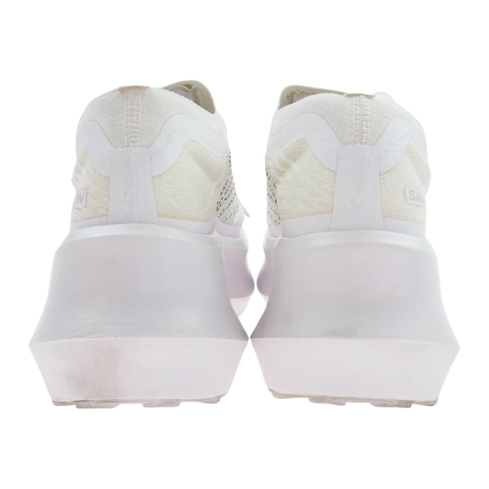 COMME des GARCONS コムデギャルソン 471953 × SALOMON サロモン プラットフォーム メッシュ スニーカー ホワイト系 23cm【中古】