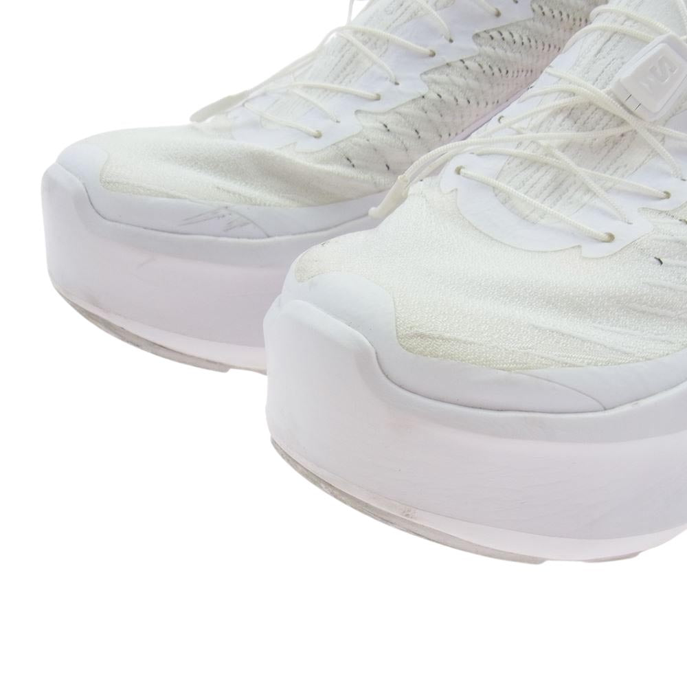 COMME des GARCONS コムデギャルソン 471953 × SALOMON サロモン プラットフォーム メッシュ スニーカー ホワイト系 23cm【中古】