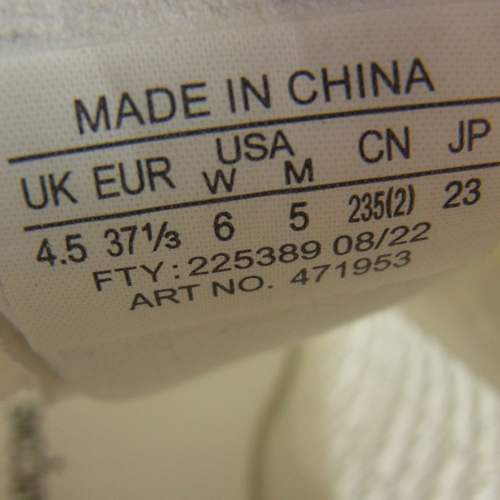 COMME des GARCONS コムデギャルソン 471953 × SALOMON サロモン プラットフォーム メッシュ スニーカー ホワイト系 23cm【中古】