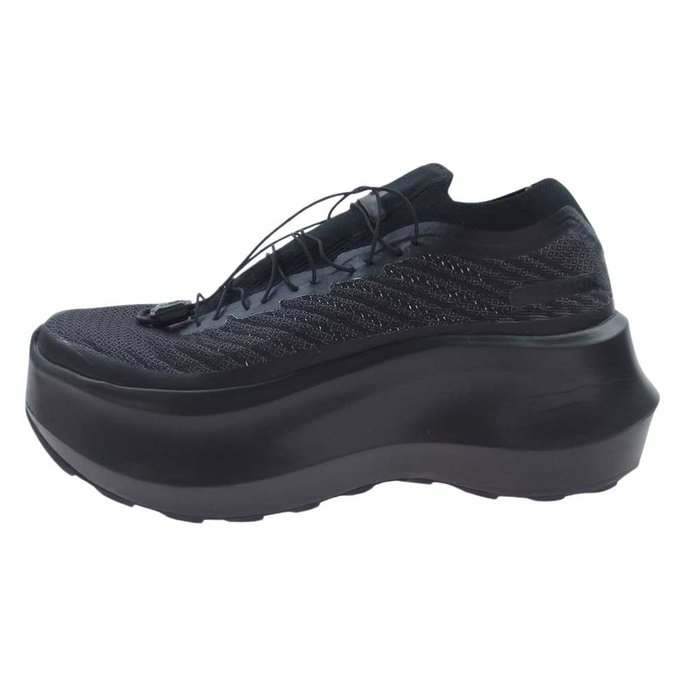 COMME des GARCONS コムデギャルソン 471952 × SALOMON サロモン プラットフォーム メッシュ スニーカー ブラック系 25cm【中古】