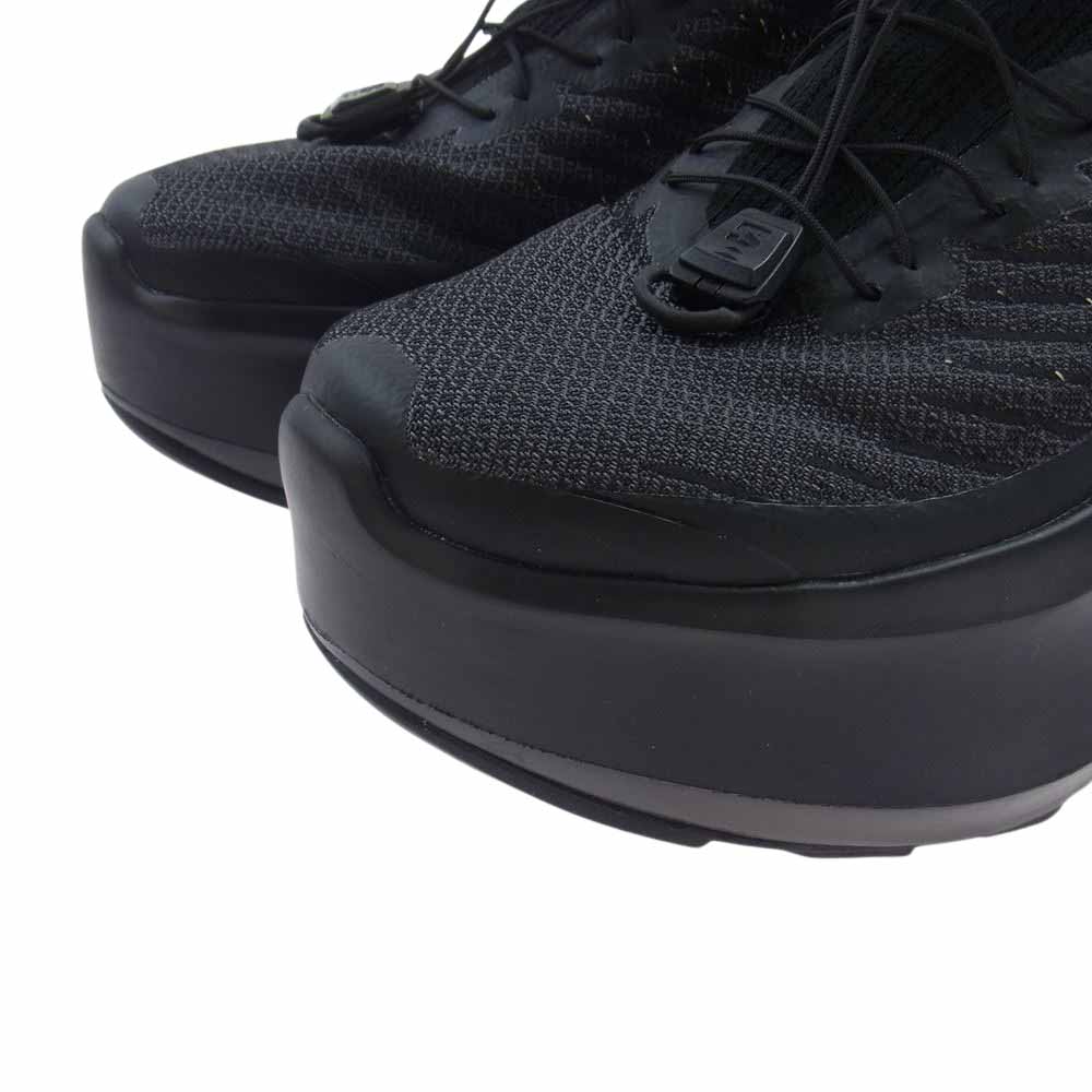 COMME des GARCONS コムデギャルソン 471952 × SALOMON サロモン プラットフォーム メッシュ スニーカー ブラック系 25cm【中古】