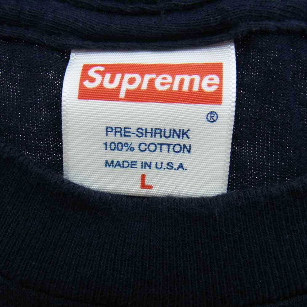 Supreme シュプリーム 01SS Brothers Tee ブラザーズ プリント 半袖 Tシャツ ネイビー系 L【中古】